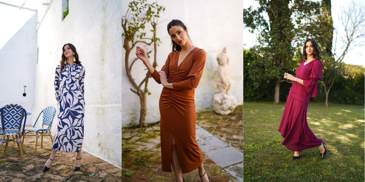 Vestido con manga abullonada