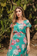 Blusa volante estampada - Sabina