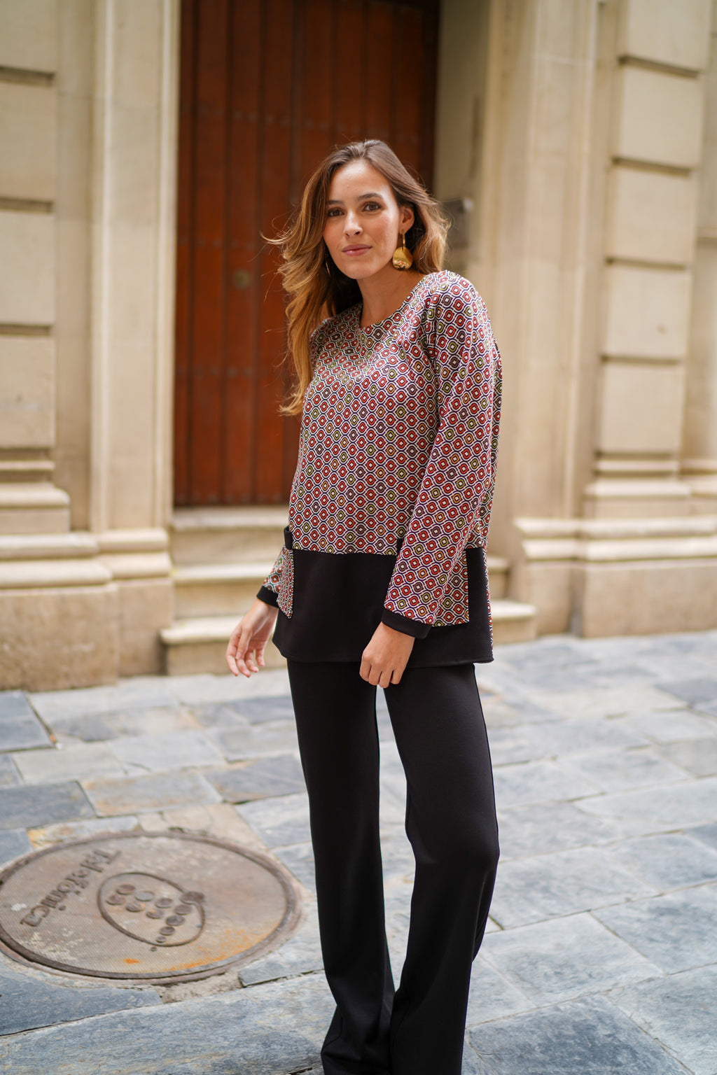 Camiseta Punto Cordinada Con Liso Y Bolsillos De Parche Caldera