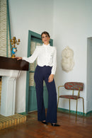 Blusa volante de pico