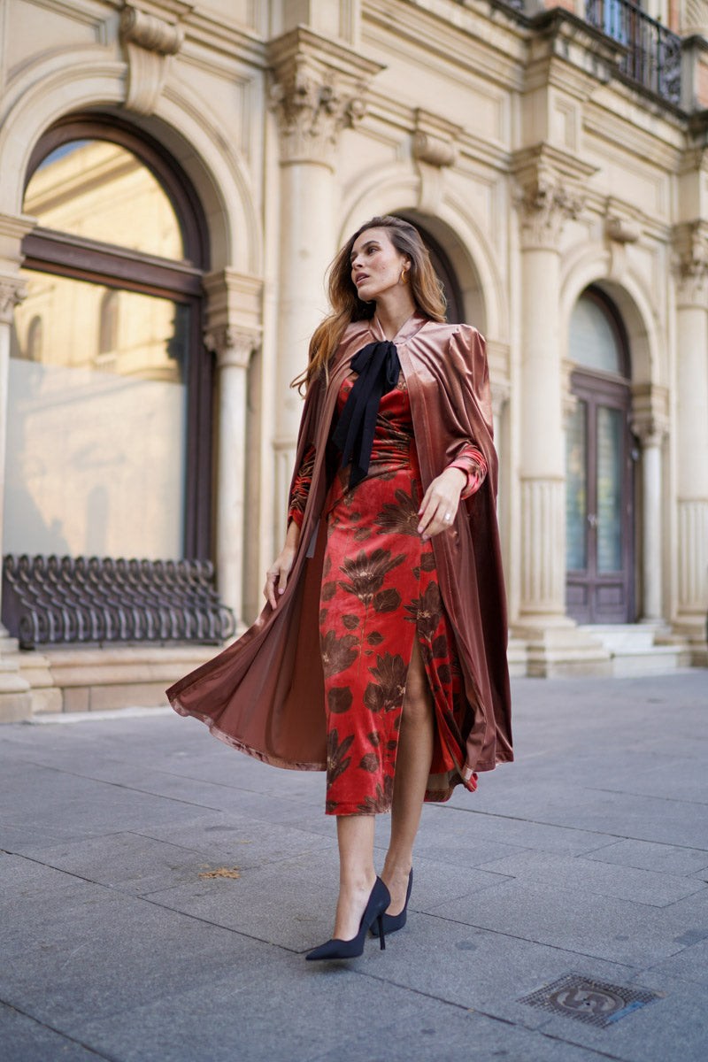 Capa larga lazada Caramelo