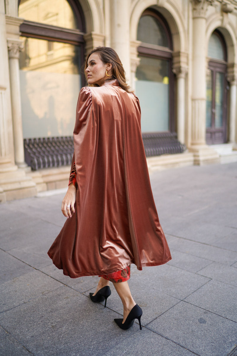 Capa larga lazada Caramelo