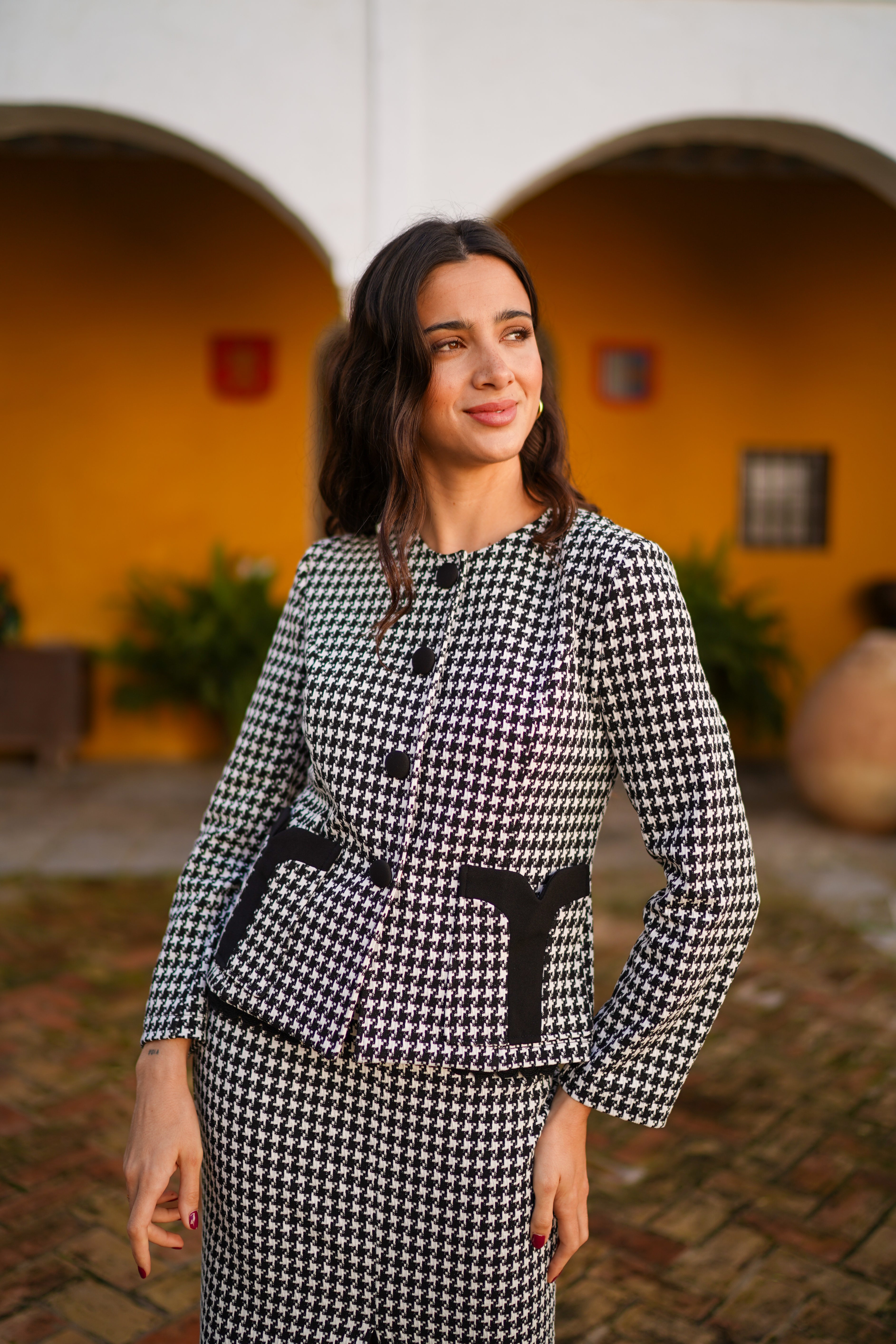 Chaqueta bolsillo pico