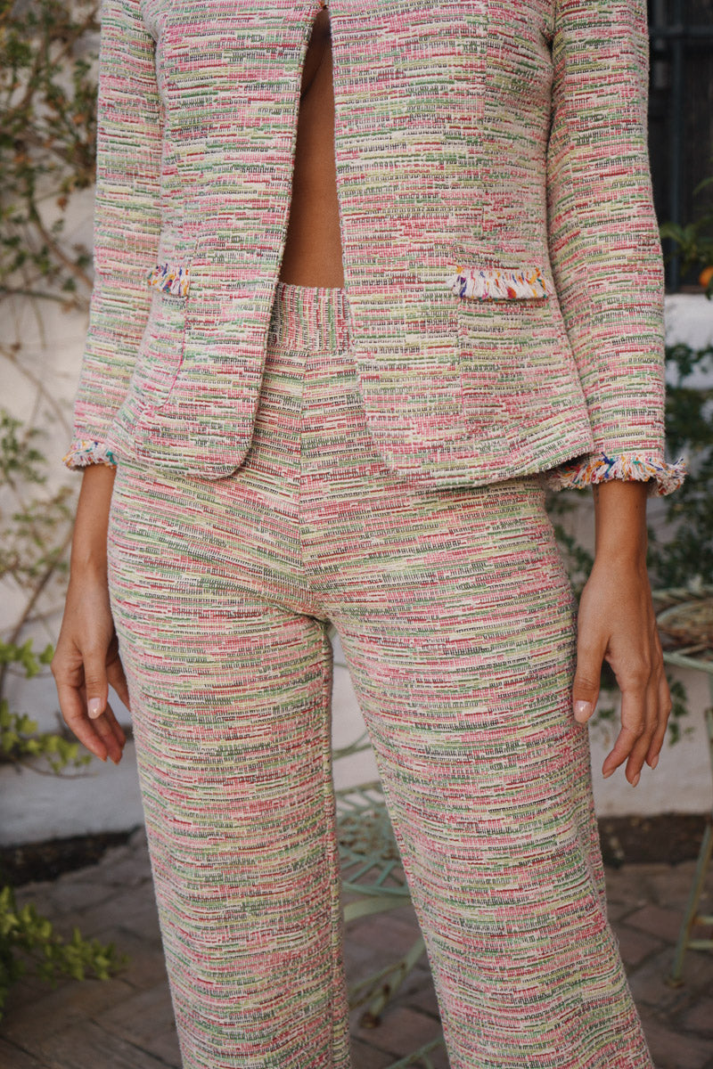 Conjunto multicolor chanel con pantalon edo