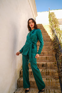 Conjunto lazada brocado