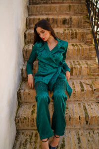 Conjunto lazada brocado