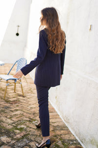 Conjunto pantalon pitillo rayas