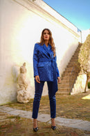 Conjunto brocado con carteras y fajin