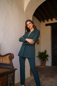 Conjunto basic pantalon pitillo liso