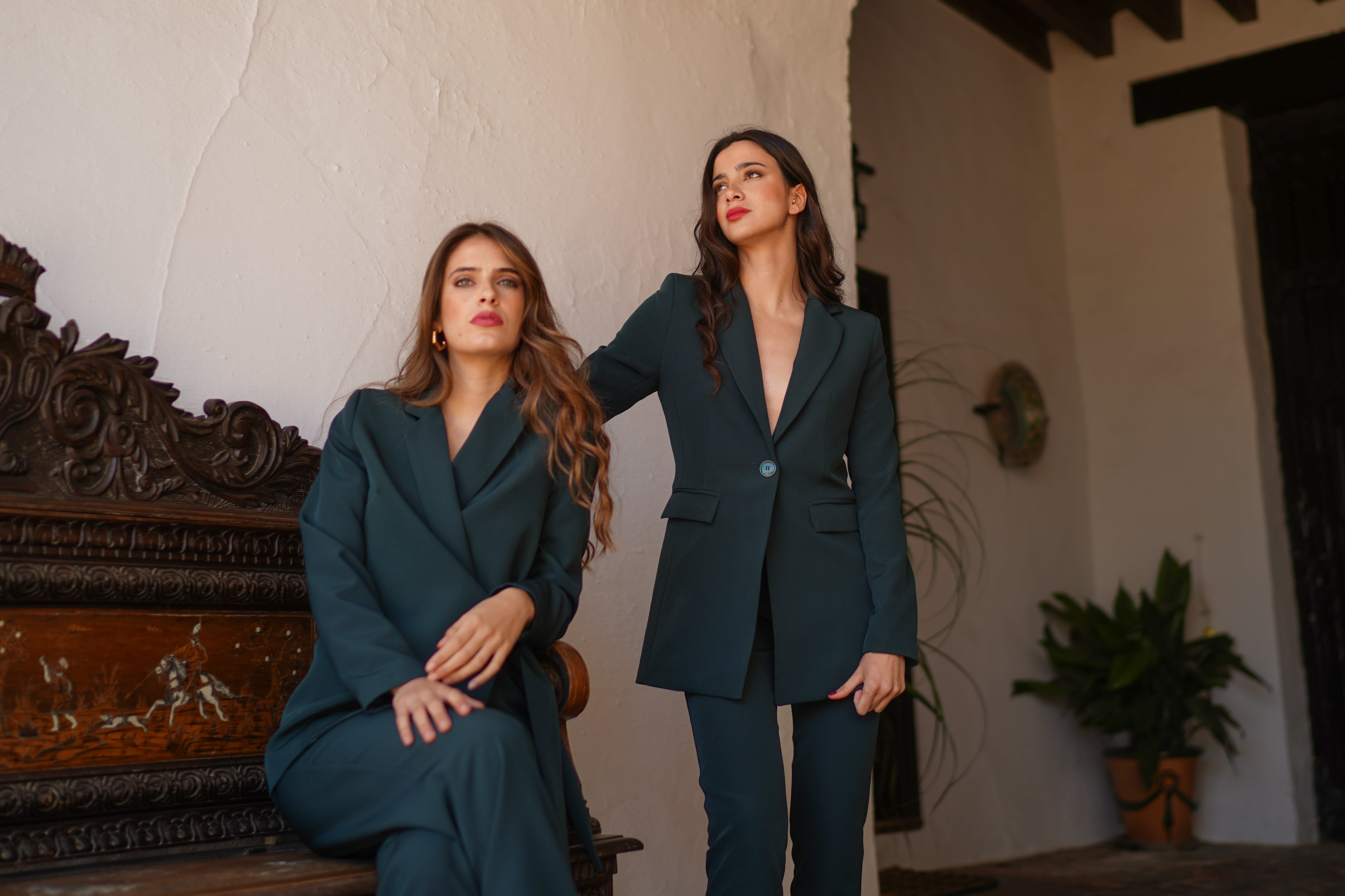 Conjunto basic pantalon pitillo liso