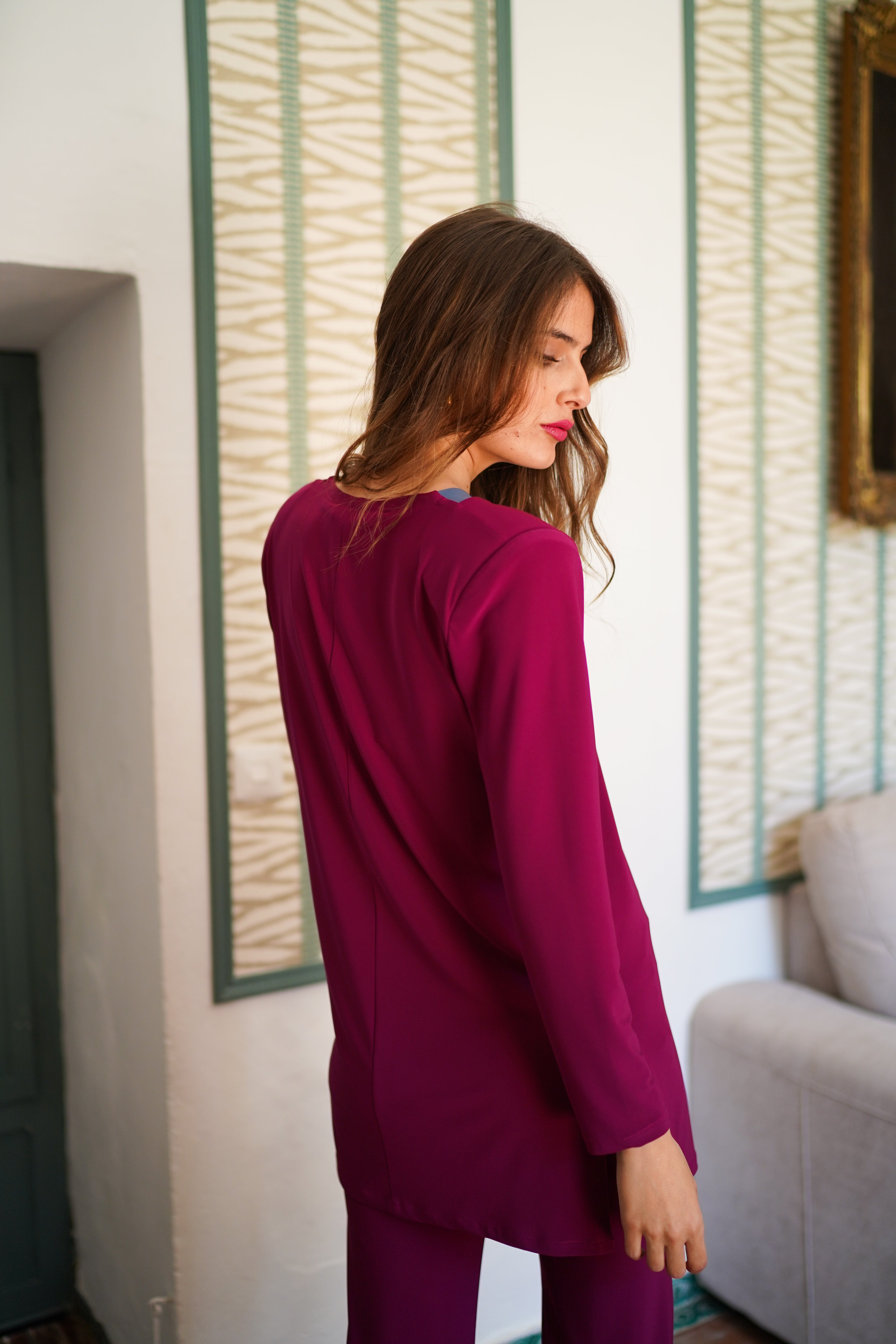 Conjunto cenefa bicolor liso