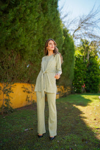 Conjunto bluson nudo y pantalon