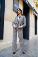 Chaqueta Chanel cuadros Negro