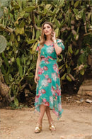 Falda picos estampada