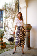 Falda vuelo basic estampada