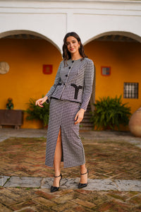 Falda recta carteritas edo