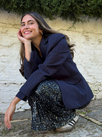 Falda Luna Azul Marino