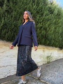 Falda Luna Azul Marino