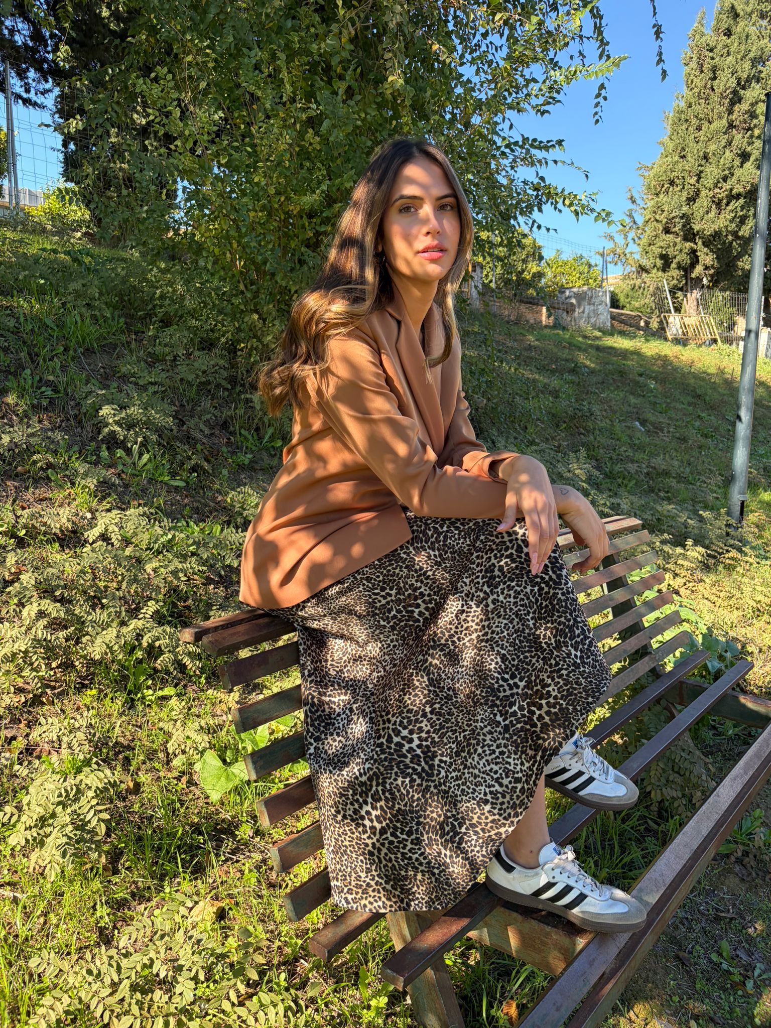 Falda punto picos Negro