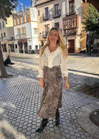 Falda punto picos Negro