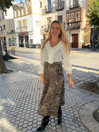 Falda punto picos Negro