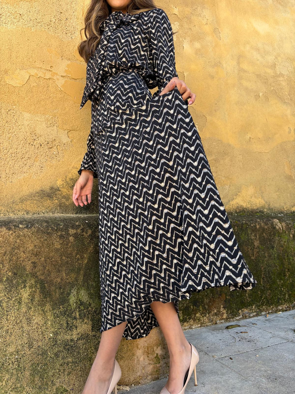 Falda Matilde punto Negro