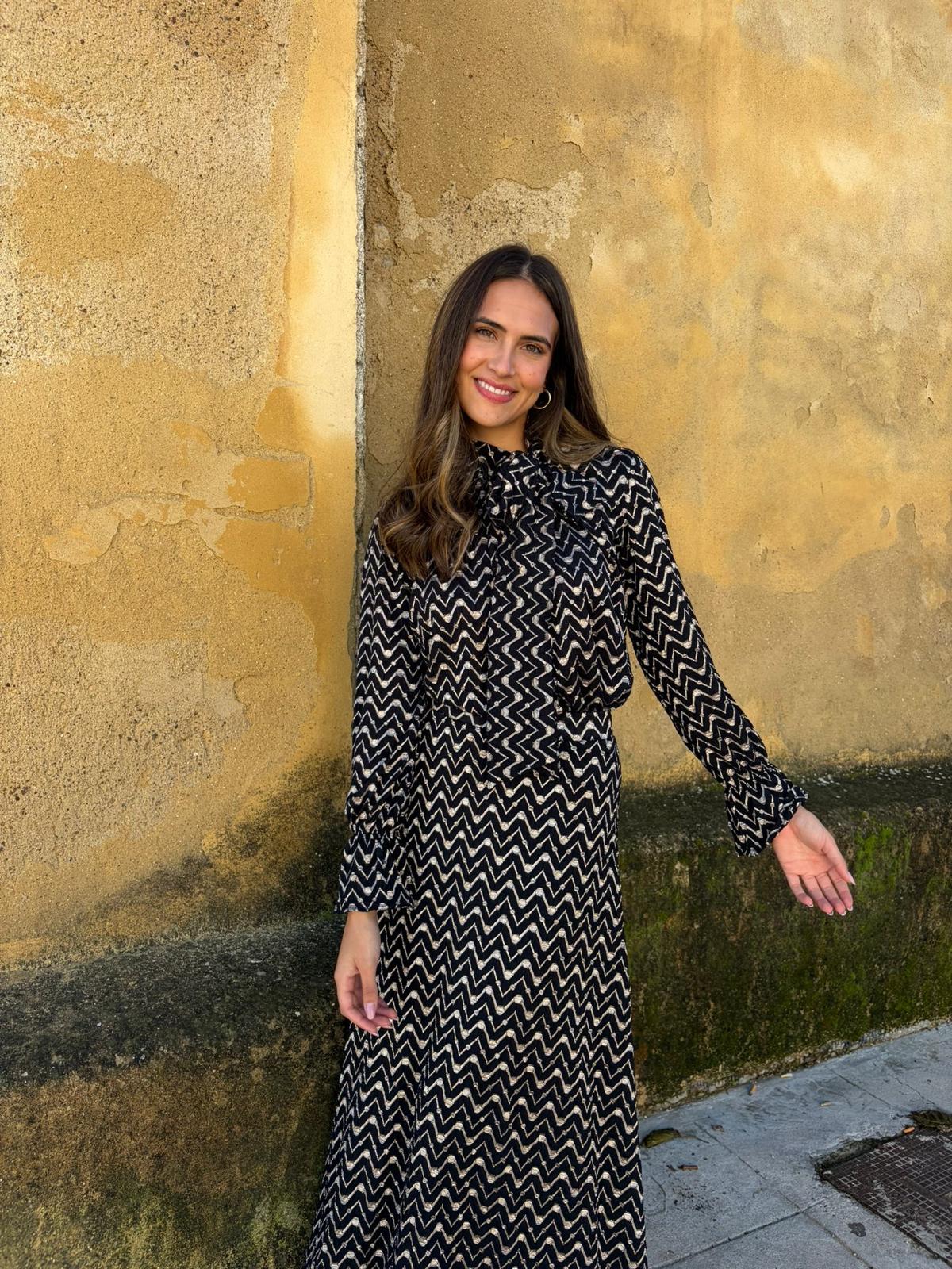 Falda Matilde punto Negro