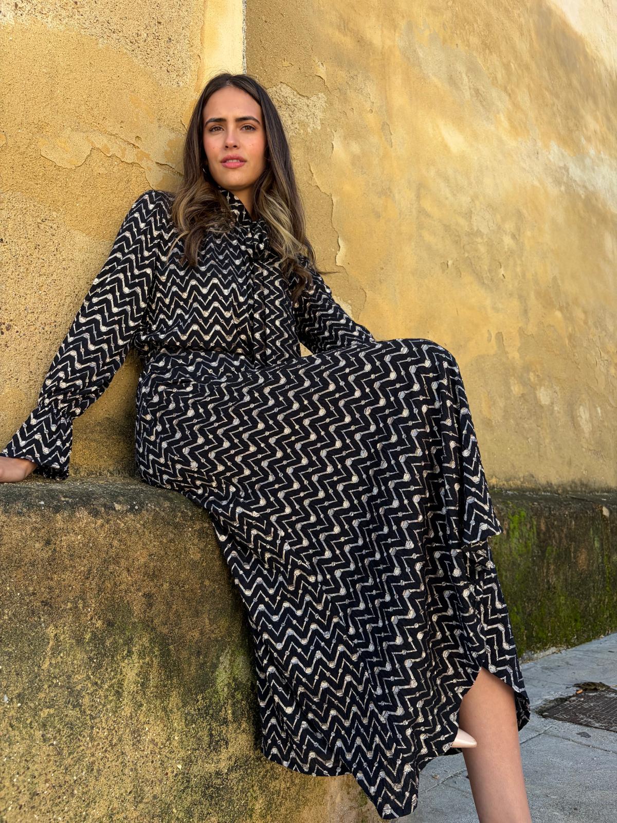 Falda Matilde punto Negro