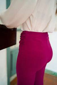 Pantalon basic punto seda liso