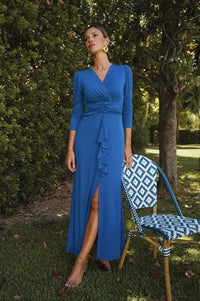 Vestido caracola delantera largo