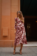 Vestido Nudo Lateral Maquillaje