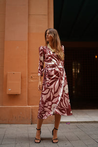 Vestido Nudo Lateral Maquillaje