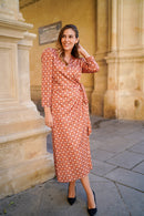 Vestido Nudo Lateral Maquillaje