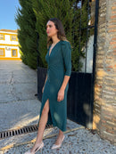 Vestido Cazorla Verde Botella