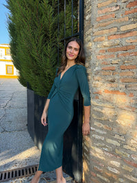Vestido Cazorla Verde Botella