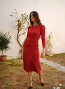Vestido Almagro Rojo