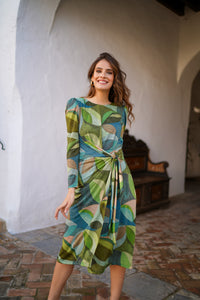 Vestido brillo lazada