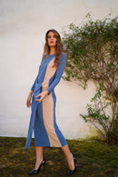 Vestido pañuelo liso