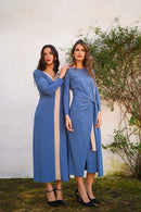 Vestido pañuelo liso