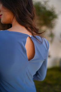 Vestido con cenefa liso