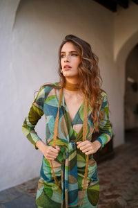 Vestido lurex lazada