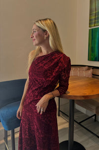 Vestido Amaranto Borgoña