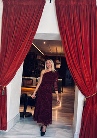 Vestido Amaranto Borgoña