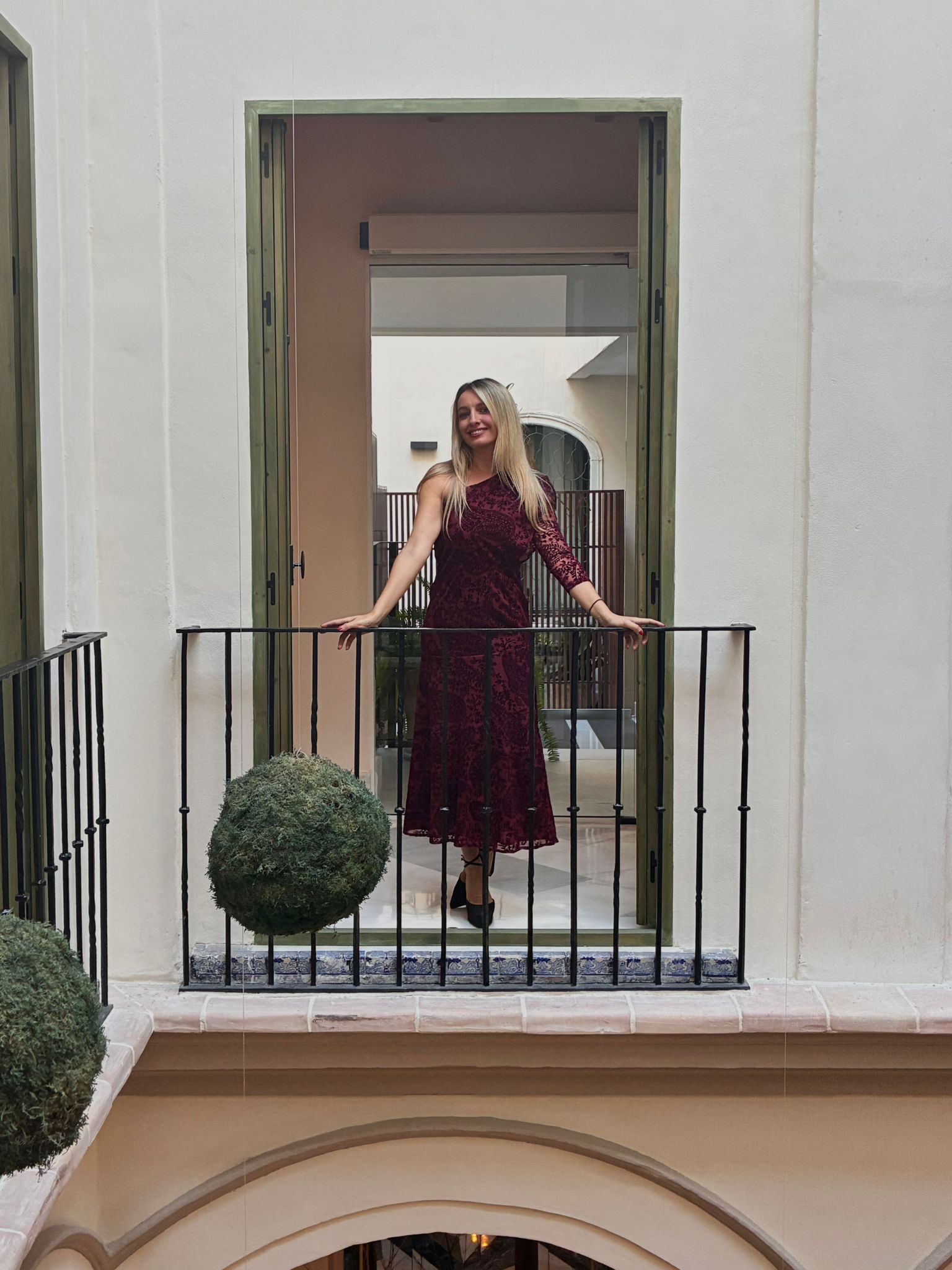 Vestido Amaranto Borgoña