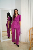 Conjunto Liso fajin flecos