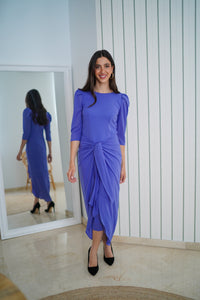 Vestido nudo midi