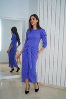 Vestido nudo midi