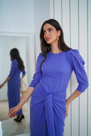 Vestido nudo midi