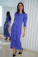 Vestido nudo midi