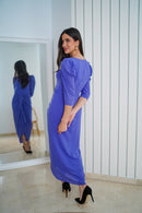 Vestido nudo midi